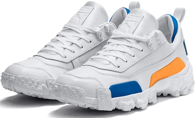 Puma Trailfox Kulit Putih Biru Kuning 369470-01 Lookbook Puma Trailfox Kulit Putih Biru Kuning 369470-01