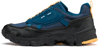 Puma Trailfox Overland MTS Trainers Blue/Orange 370772-02 Puma Trailfox Overland MTS Trainers Blue/Orange 370772-02