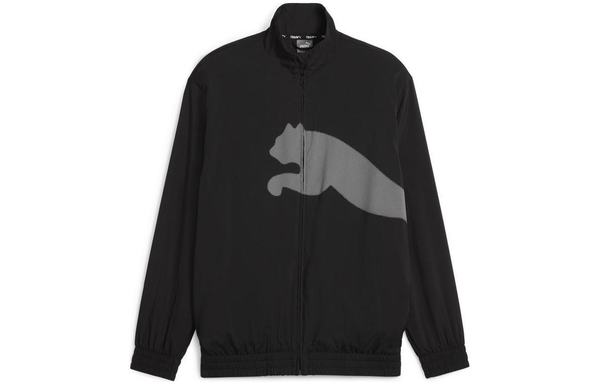 Puma TRAIN BIG CAT Full-Zip Jacket Black - Moisture-Wicking Comfort 525344-01