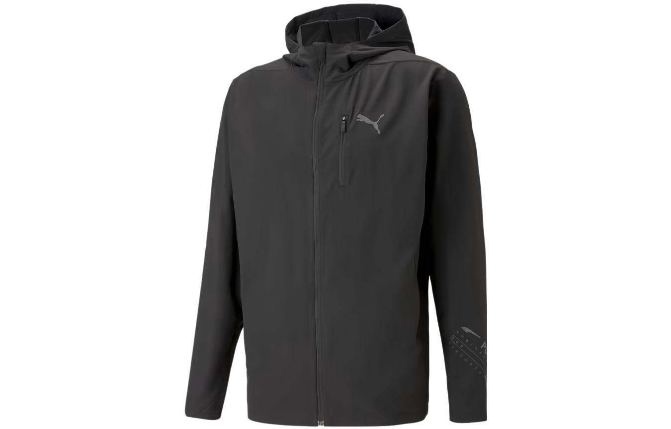 Puma Train Ultraweave Black Hooded Training Jacket 523134-01