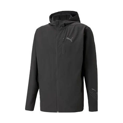 Puma Train Ultraweave Black Hooded Training Jacket 523134-01