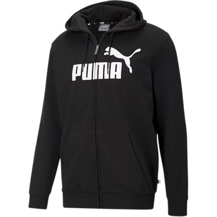 Puma Training Essentials Big Logo Full-Zip Hoodie Black 586700-01