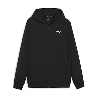 Puma Training Fit Full-Zip Badge Slim Hooded Jacket Black 525528-01