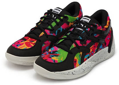 彪马 TRC Blaze Court '黑红蓝'篮球鞋 377296-01 Lookbook 彪马 TRC Blaze Court '黑红蓝'篮球鞋 377296-01