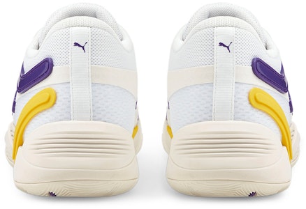 푸마 TRC 블레이즈 코트 '화이트 스펙트라 옐로우' 376582-07 Shop 푸마 TRC 블레이즈 코트 '화이트 스펙트라 옐로우' 376582-07