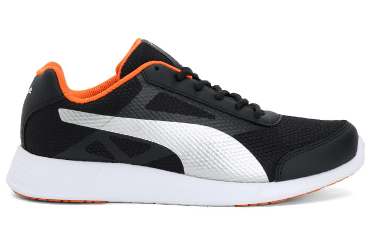 Order Puma Trenzo II IDP ''Leichte Atmungsaktive Low-Top Laufschuhe Schwarz Weiß Orange'' 368286-08