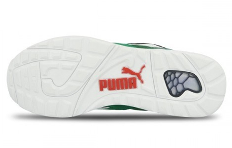 Shop 彪馬 Trinomic Xs 復古百搭 低筒休閒跑鞋 綠白