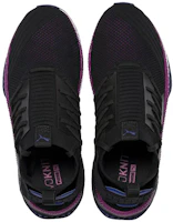 Shop Puma Tsugi Jun Clrshft Low Running Shoes Black/Purple/White 366893-05