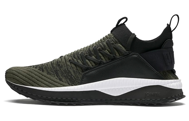 Puma Tsugi Jun Escape Low Running Shoes Green/Black/White 366907-01