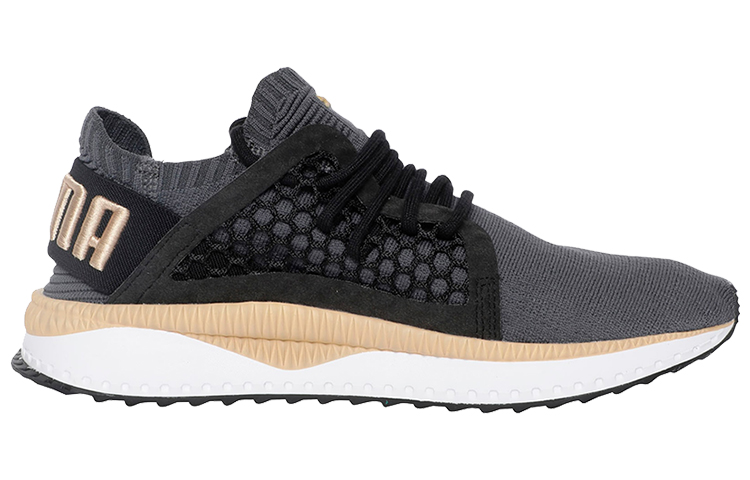 Order Puma Tsugi Netfit Evoknit Low Laufschuhe Schwarz/Grau/Gold 365108-10