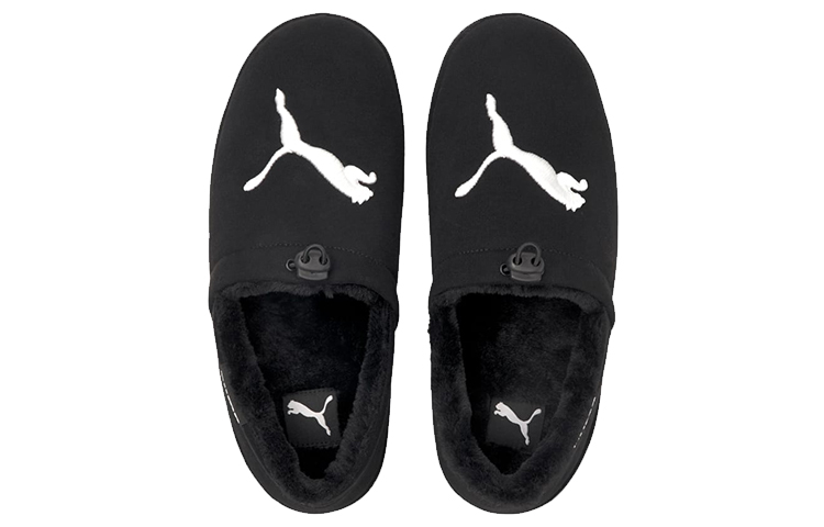 Shop Puma Tuff Mocc Cat Slippers 'Black White' 385125-01