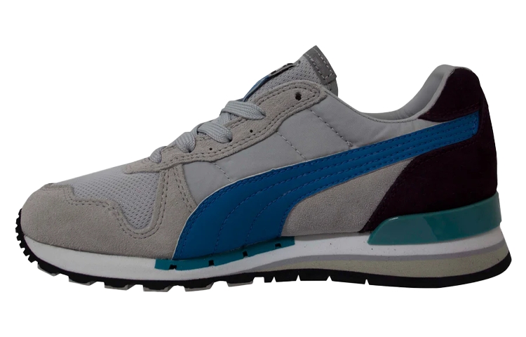 Puma TX-3 'Grey Leather and Fabric Low-Top Runner' 341044-63