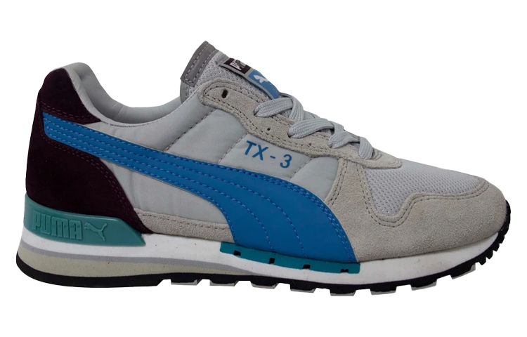 Order Puma TX-3 'Grey Leather and Fabric Low-Top Runner' 341044-63