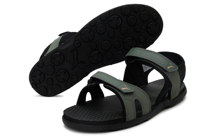 Lookbook Puma Ultimate Comfort Slide 'Black Green' 380446-04