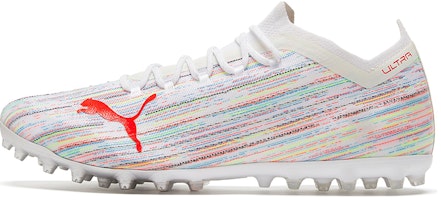 Puma Ultra 1.2 MG Soccer Shoes White/Red 106341-04 Puma Ultra 1.2 MG Soccer Shoes White/Red 106341-04