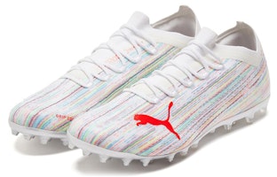 PUMA Ultra 1.2 MG 碎釘 人工草 防滑耐磨 足球鞋 男款 白紅 Lookbook PUMA Ultra 1.2 MG 碎釘 人工草 防滑耐磨 足球鞋 男款 白紅
