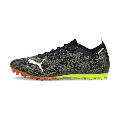 Puma Ultra 1.2 MG Football Shoes Black/Yellow