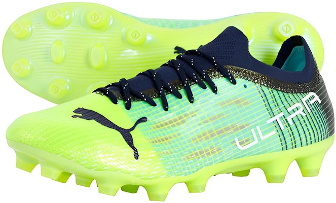 PUMA Ultra 1.3 HG/AG 硬質天然草坪或人造草坪 防滑耐磨輕便 足球鞋 男款 黃綠 Lookbook PUMA Ultra 1.3 HG/AG 硬質天然草坪或人造草坪 防滑耐磨輕便 足球鞋 男款 黃綠