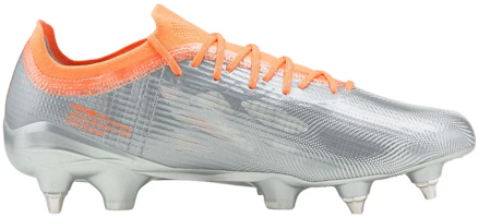 Order Puma Ultra 1.4 MX SG 低幫透氣軟草地足球鞋 銀橙色
