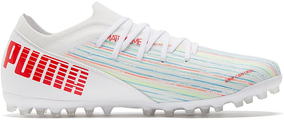 Puma Ultra 3.2 MG Spectra Soccer Shoes White/Red 106350-03 Order Puma Ultra 3.2 MG Spectra Soccer Shoes White/Red 106350-03