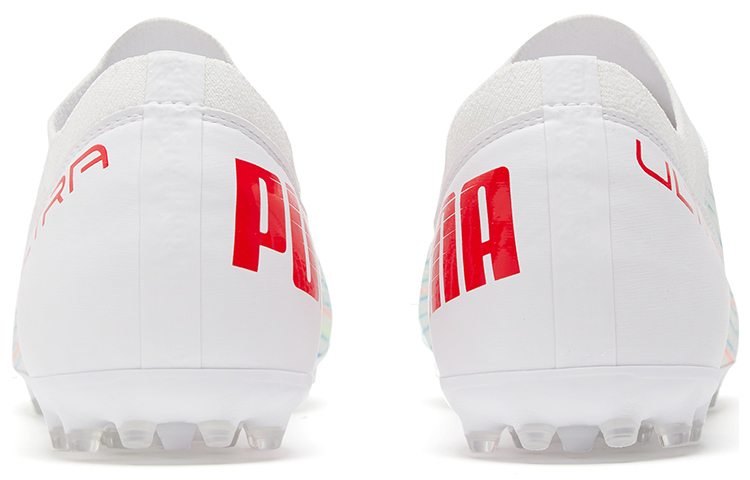 Shop Puma Ultra 3.2 MG Spectra Chaussures de Football Blanc/Rouge 106350-03