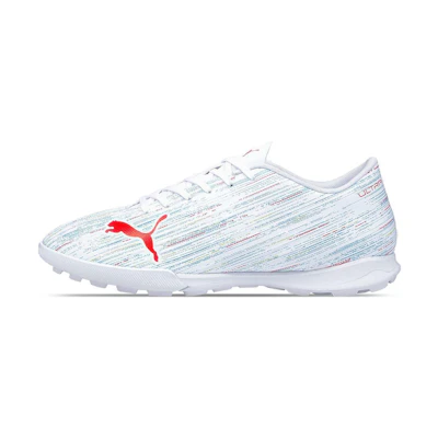 Puma ULTRA 4.2 TT Soccer Cleats White/Red/Blue