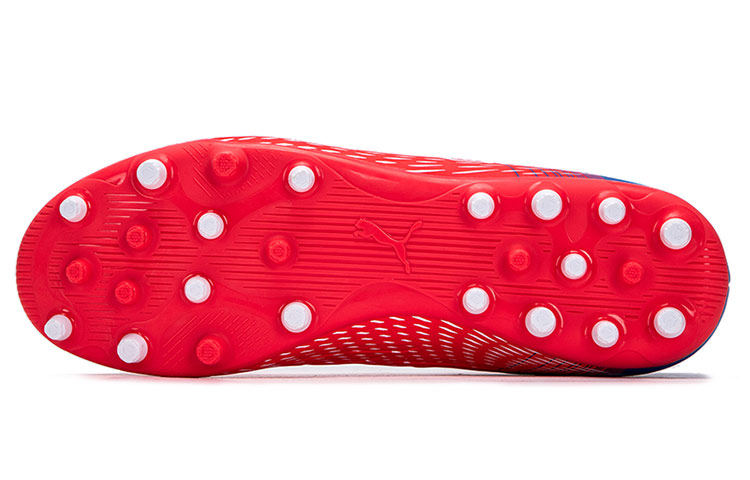 Shop Puma ULTRA 4.3 MG Botas de Fútbol Rojo/Azul 106535-01