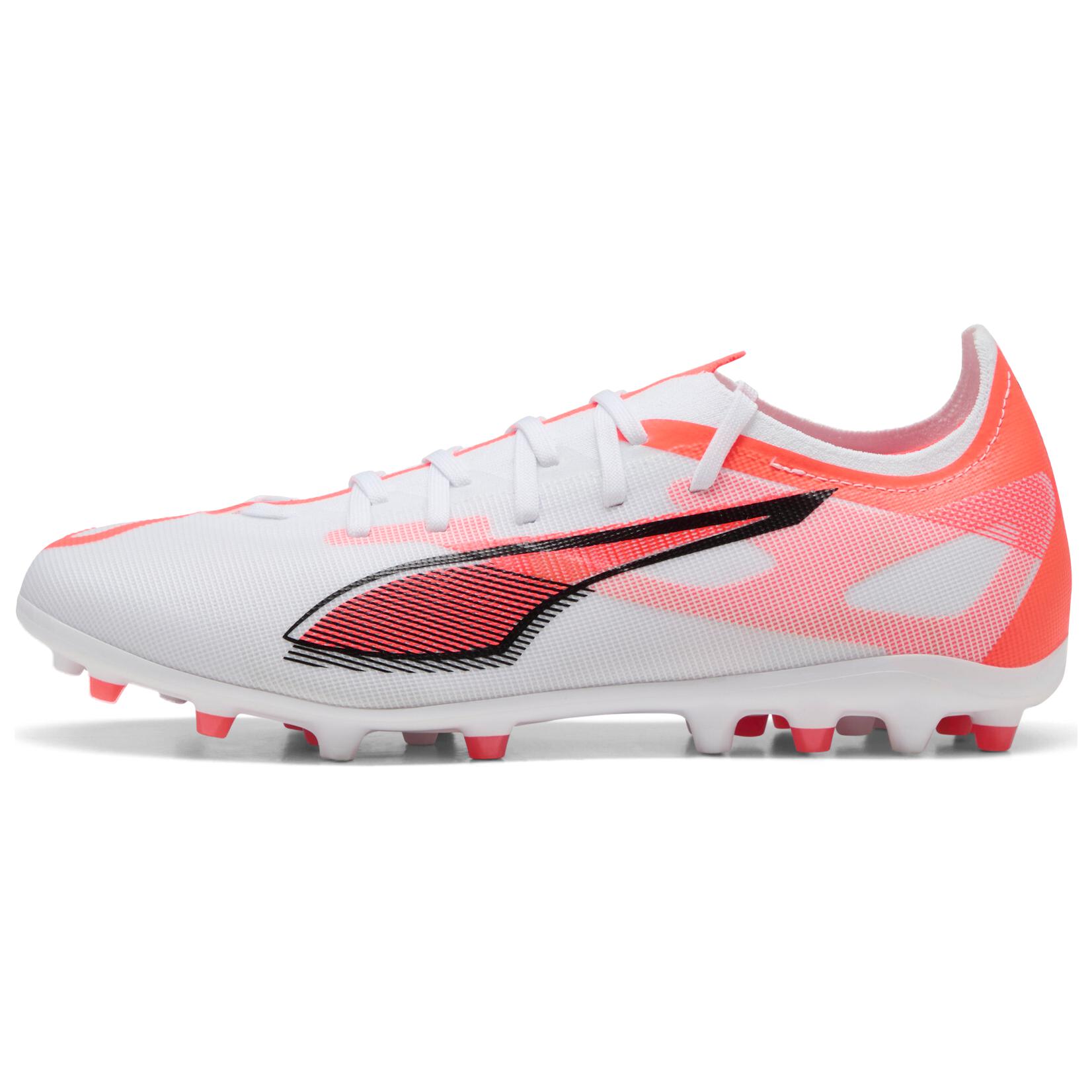 Puma Ultra 5 MG White Durable Football Shoes with Rubber Short Studs 108348-01