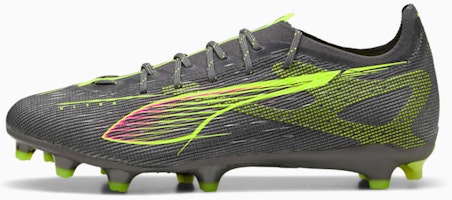 Puma Ultra 5 Pro FG/AG Soccer Cleats Matte Aged Silver-Yellow Alert-Sun Struck 108161-03 Puma Ultra 5 Pro FG/AG Soccer Cleats Matte Aged Silver-Yellow Alert-Sun Struck 108161-03