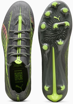 Puma Ultra 5 Pro FG/AG Soccer Cleats Matte Aged Silver-Yellow Alert-Sun Struck 108161-03 Shop Puma Ultra 5 Pro FG/AG Soccer Cleats Matte Aged Silver-Yellow Alert-Sun Struck 108161-03