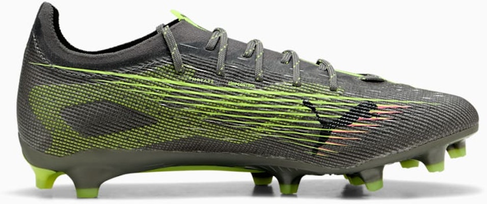 Puma Ultra 5 Pro FG/AG Soccer Cleats Matte Aged Silver-Yellow Alert-Sun Struck 108161-03 Purchase Puma Ultra 5 Pro FG/AG Soccer Cleats Matte Aged Silver-Yellow Alert-Sun Struck 108161-03