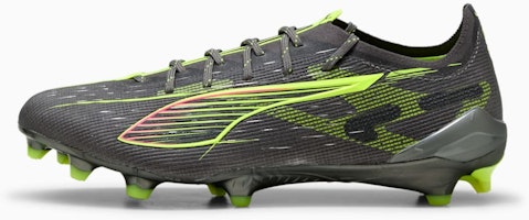 Puma Ultra 5 Ultimate FG Soccer Cleats Matte Aged Silver-Yellow Alert-Sun Struck 108159-03 Puma Ultra 5 Ultimate FG Soccer Cleats Matte Aged Silver-Yellow Alert-Sun Struck 108159-03