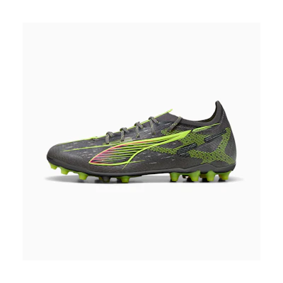Puma Ultra 5 Ultimate MG Matte Aged Silver-Yellow Alert-Sun Struck