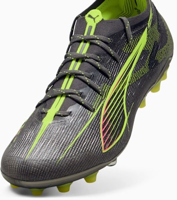 Puma Ultra 5 Ultimate MG Matte Aged Silver-Yellow Alert-Sun Struck 108342-03 Details for Puma Ultra 5 Ultimate MG Matte Aged Silver-Yellow Alert-Sun Struck 108342-03