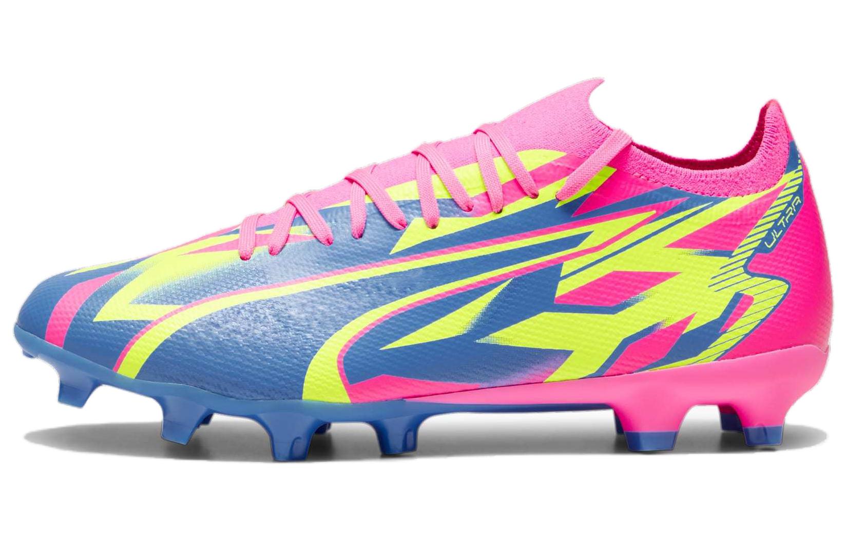 Puma Ultra Match ENERGY FG/AG Soccer Cleats Pink/Blue/Green . 107543-01