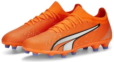 PUMA Ultra Match HG/AG 舒適 防滑耐磨 足球鞋 男款 橙色 Shop PUMA Ultra Match HG/AG 舒適 防滑耐磨 足球鞋 男款 橙色