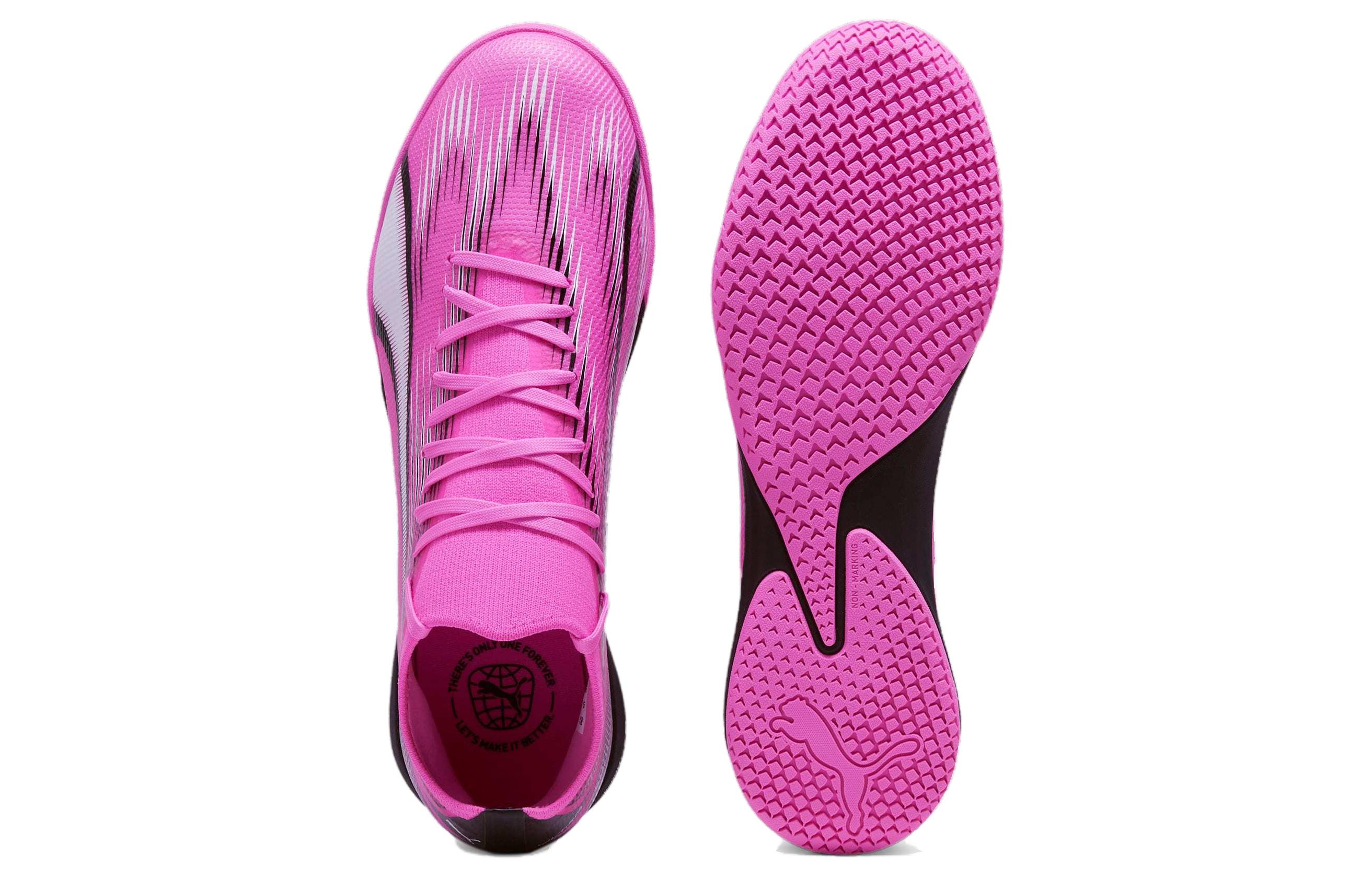 Shop PUMA Ultra Match IT 防滑 足球鞋 男款 粉紅色