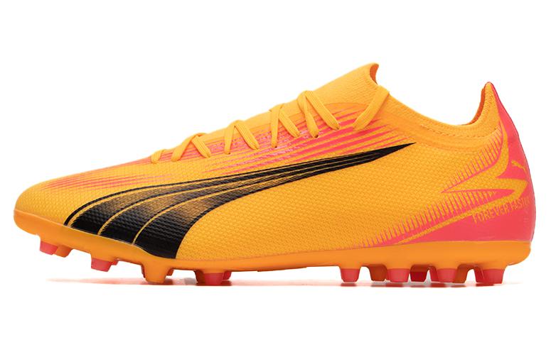 Puma Ultra Match MG Comfortable Soccer Cleats Yellow/Red 107756-03