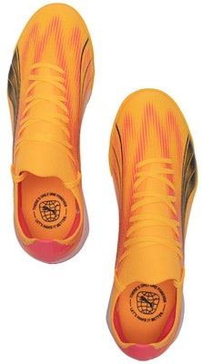 PUMA Ultra Match 圓頭繫帶 TT(膠質碎釘) 耐磨 足球鞋 男款 黃紅 Lookbook PUMA Ultra Match 圓頭繫帶 TT(膠質碎釘) 耐磨 足球鞋 男款 黃紅