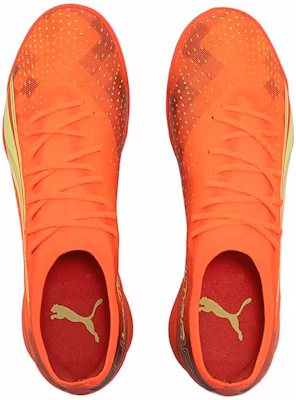PUMA Ultra Ultimate Cage 碎釘 防滑耐磨 足球鞋 橘黃 Shop PUMA Ultra Ultimate Cage 碎釘 防滑耐磨 足球鞋 橘黃