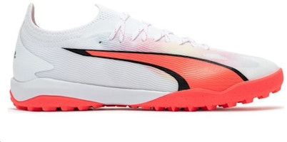 PUMA 圓頭繫帶 舒適百搭 足球鞋 男款 白紅色 Order PUMA 圓頭繫帶 舒適百搭 足球鞋 男款 白紅色