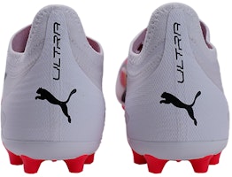 PUMA Ultra Ultimate MG 多用途場地 防滑耐磨 足球鞋 男女皆宜 白紅 Shop PUMA Ultra Ultimate MG 多用途場地 防滑耐磨 足球鞋 男女皆宜 白紅
