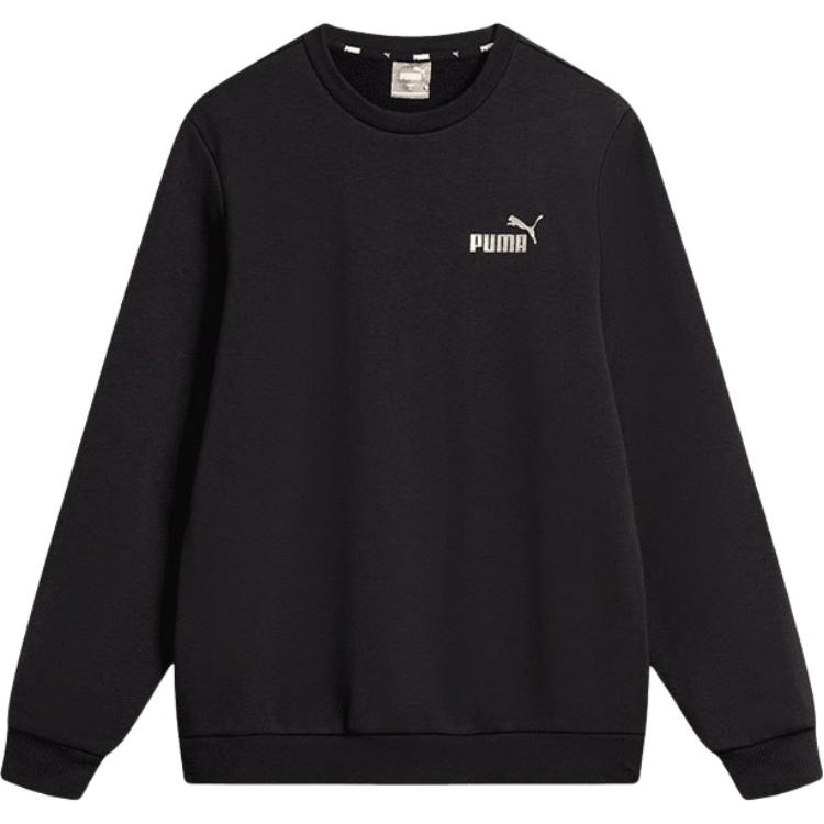 Puma Unisex Black Pullover Crewneck Sweatshirt 589034-56