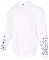Puma Unisex Casual Crewneck Long Sleeve Pullover Sweatshirt White 539522-02 Puma Unisex Casual Crewneck Long Sleeve Pullover Sweatshirt White 539522-02
