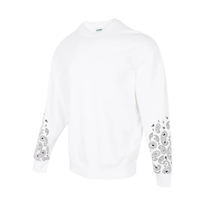 Puma Unisex Casual Crewneck Long Sleeve Pullover Sweatshirt White 539522-02