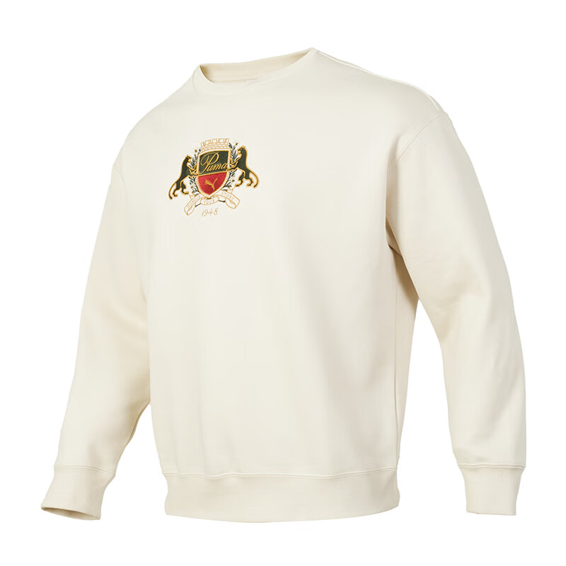 Puma Unisex Comfort Breathable Casual Sweatshirt Off-White 630972-87