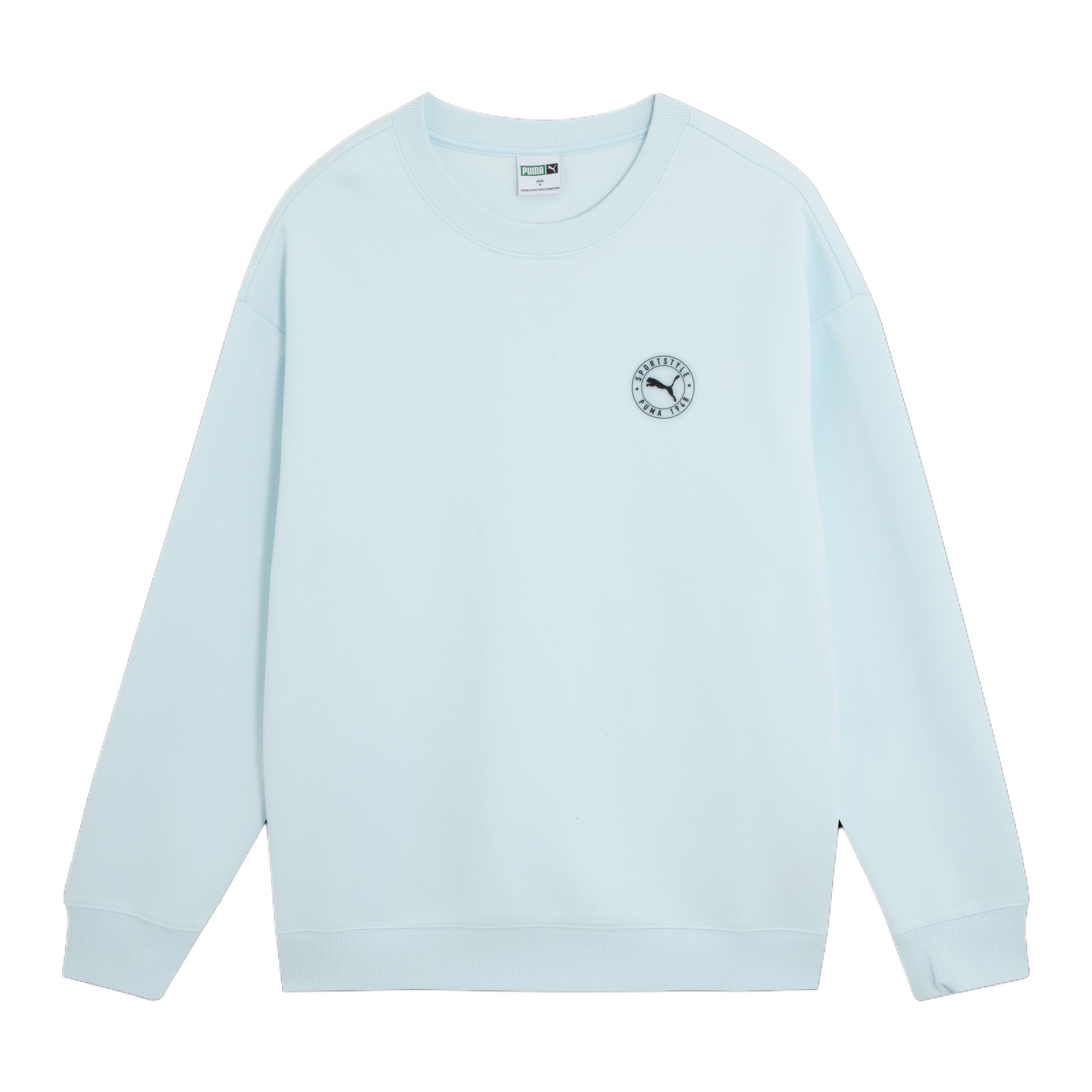 Puma Unisex Crewneck Long Sleeve Casual Sweatshirt Light Blue 627878-23