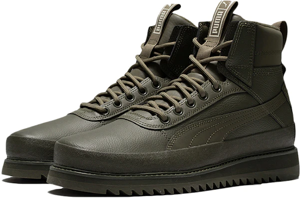 Puma Unisexe Desierto v2 WTR Baskets Montantes en Caoutchouc Vert 380754-02 Lookbook Puma Unisexe Desierto v2 WTR Baskets Montantes en Caoutchouc Vert 380754-02