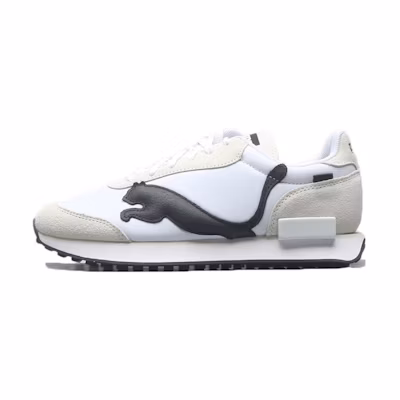 Puma Unisex Future Rider Risk Alert Running Shoes White/Black