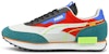 Puma Unisex Future Rider Twofold Sd Kasut Lari Hijau/Merah/Hitam 381052-12